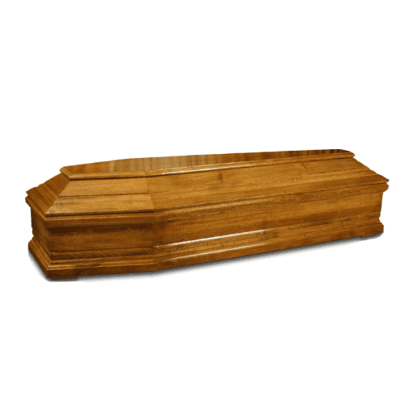Solid Oak Wooden Casket